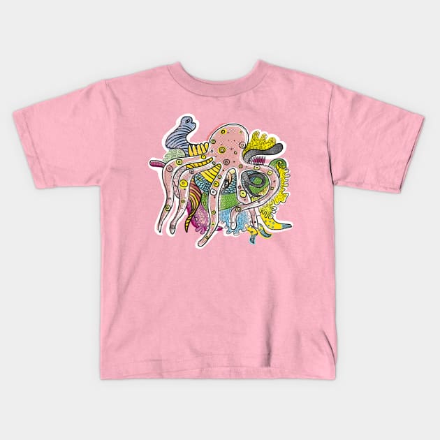 fishman Kids T-Shirt by Creativedrawingwithcat